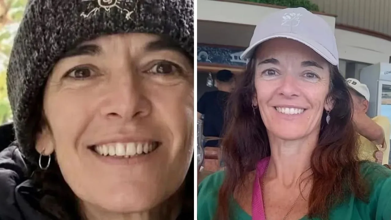 Collage de fotos de Ana Lía Corte, la profesora de yoga