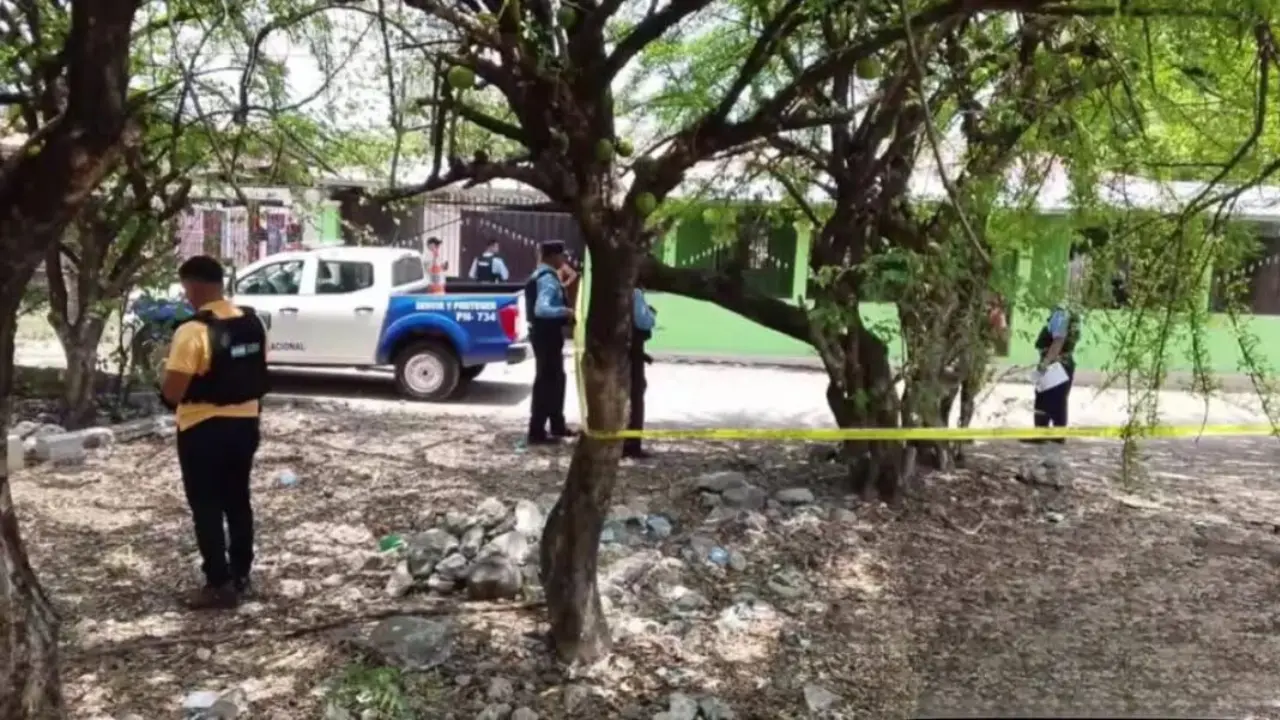Autoridades policiales rodearon la escena con cinta amarilla para investigar el hecho.