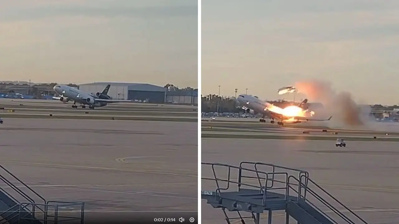 Avión explosión 