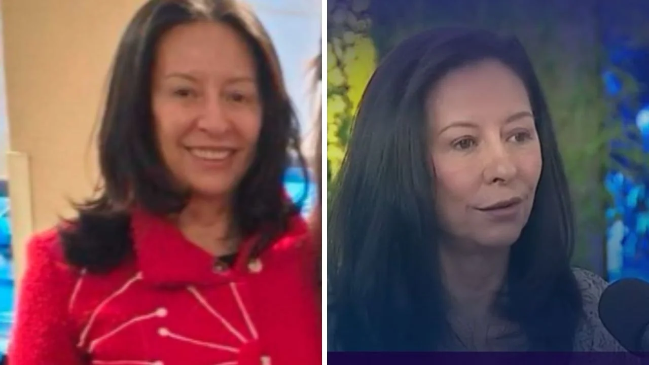 Collage de fotos de Pilar Rueda, esposa de Iván Cepeda