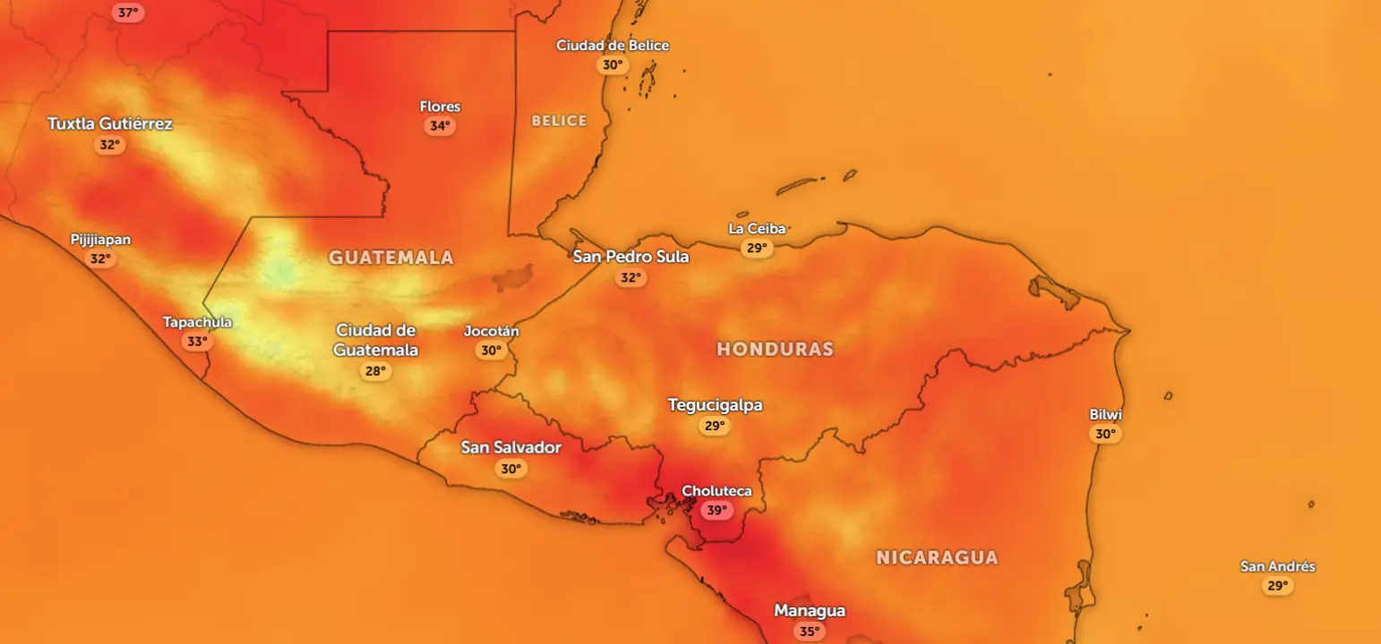 calor extremo en Honduras