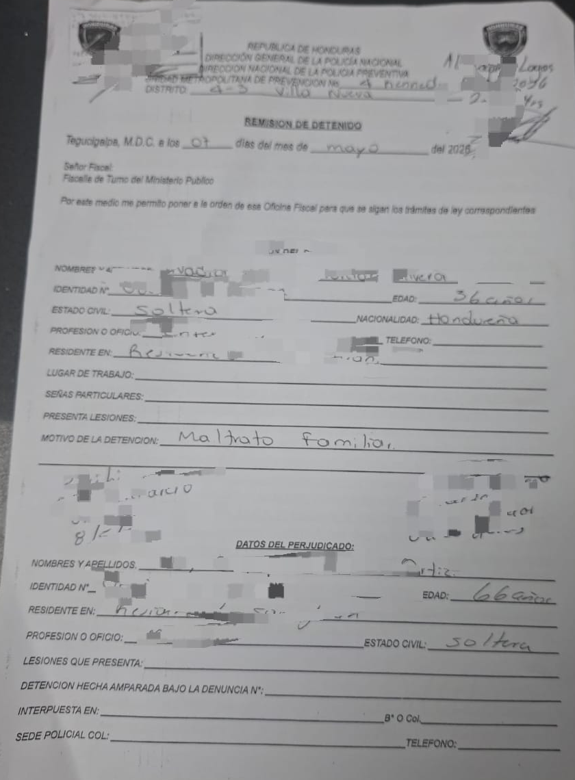 denuncia de la mujer que era golpeada por su hija