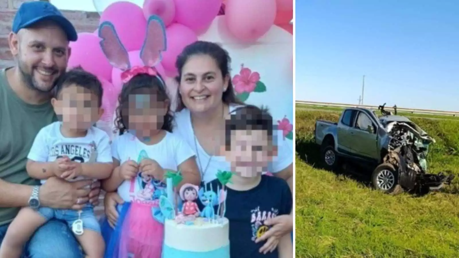 Familia accidente