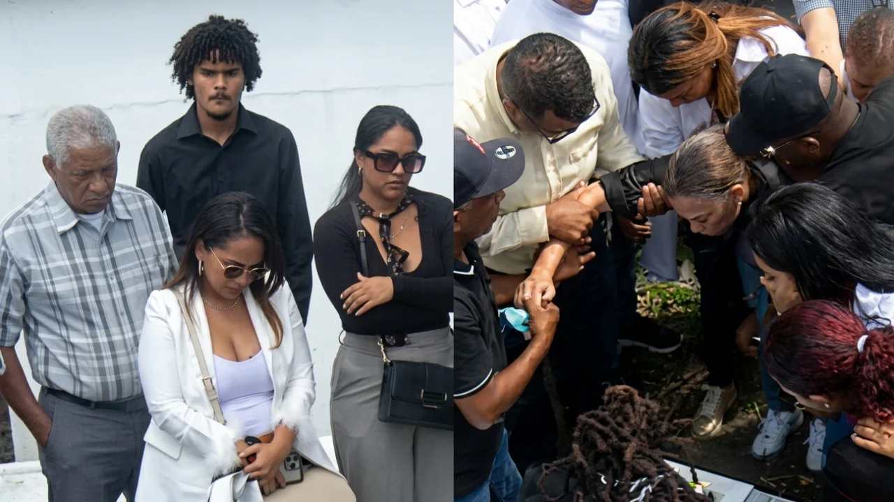 Momentos de tensión y profundo dolor se vivieron en el sepelio de Esmeralda Moronta, donde familiares exigieron justicia por su muerte. asesinada por su expareja