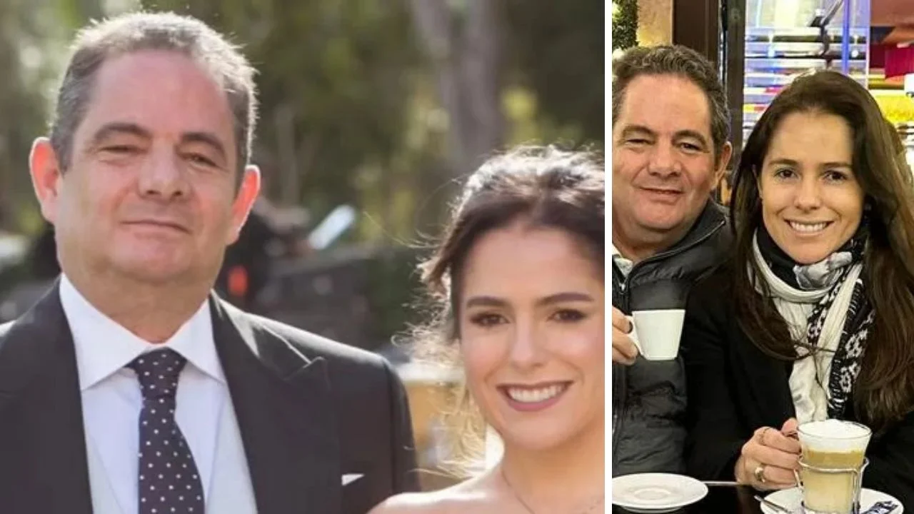 Foto de Germán Vargas Lleras y su hija Clemencia Vargas 