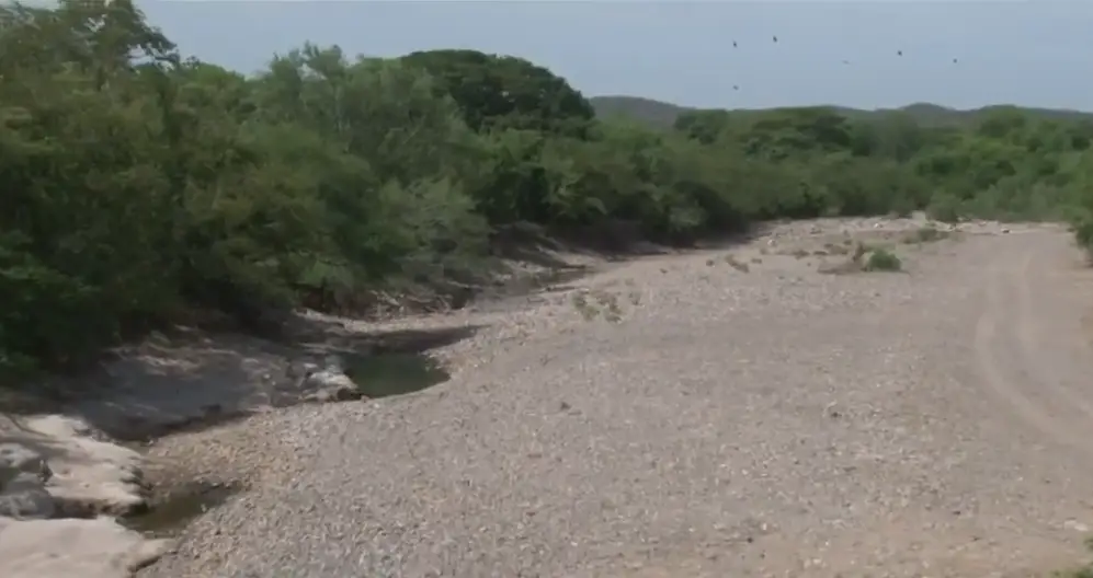 Río seco en el sur de Honduras 