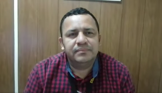 Alexander Godoy, secretario del Sitraenee.