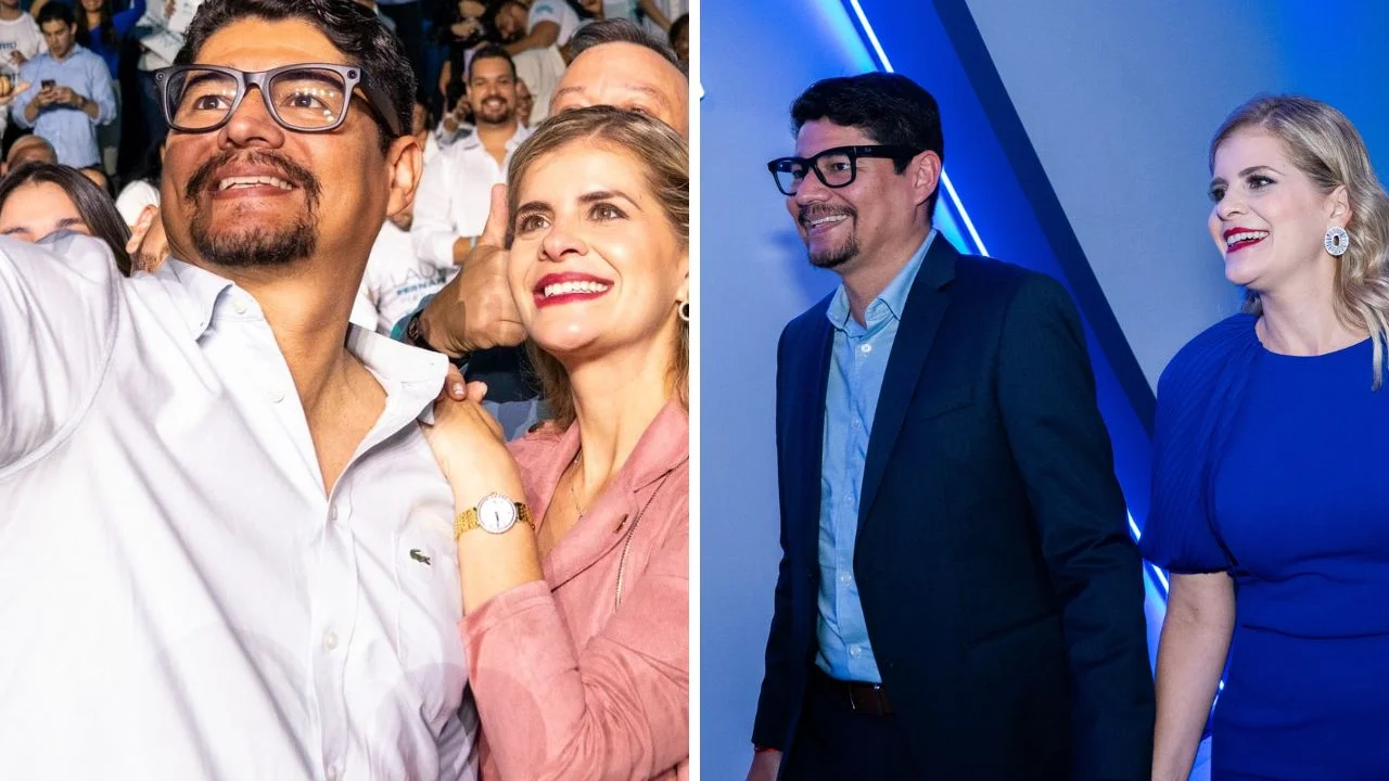 Fotos de Laura Fernández y su esposo 