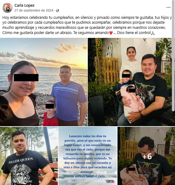 posteo de Carla López, abogada asesinada en su casa