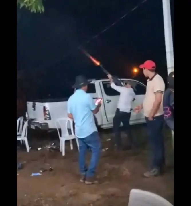 disparos al aire