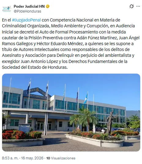Resolución publicada por el Poder Judicial en torno al caso Juan López
