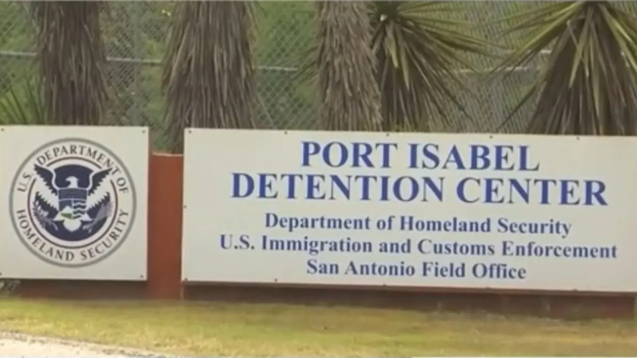 Fotografía del centro de detención de Port Isabel, en Texas. 