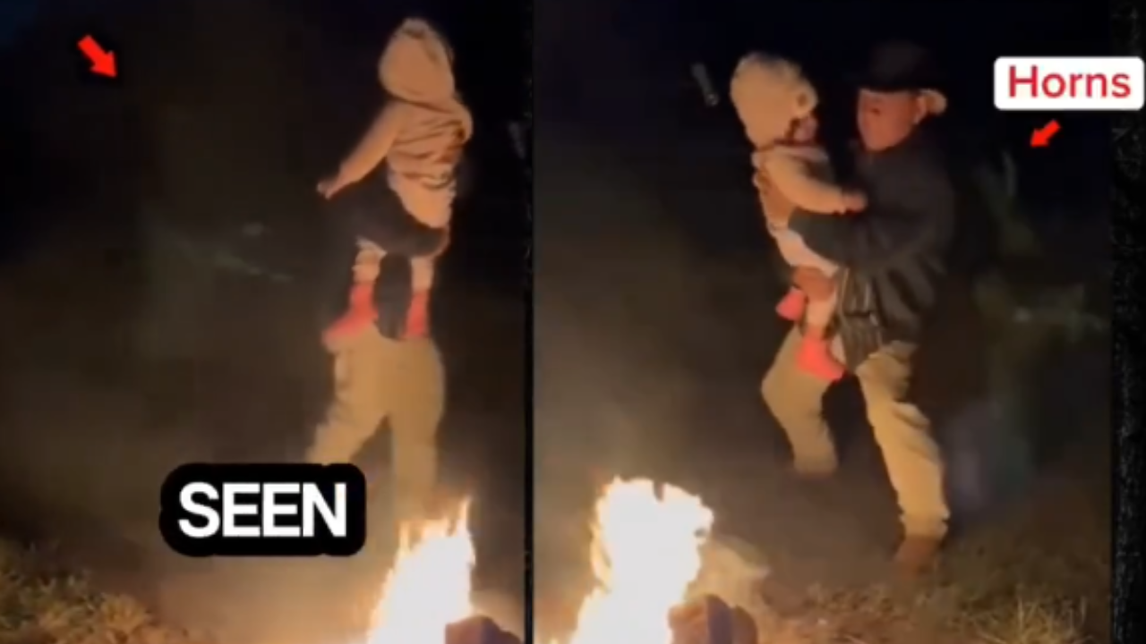 Imagen de VIDEO: Supuesto demonio persigue a padre e hija mientras bailan
