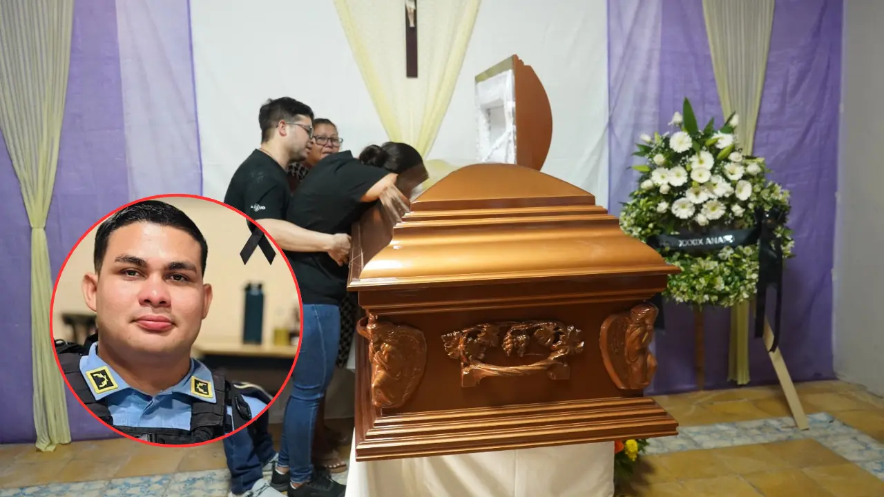 Desgarrador adiós a policía que murió en enfrentamiento en Catacamas Imagen de Desgarrador adiós a policía que murió en enfrentamiento en Catacamas