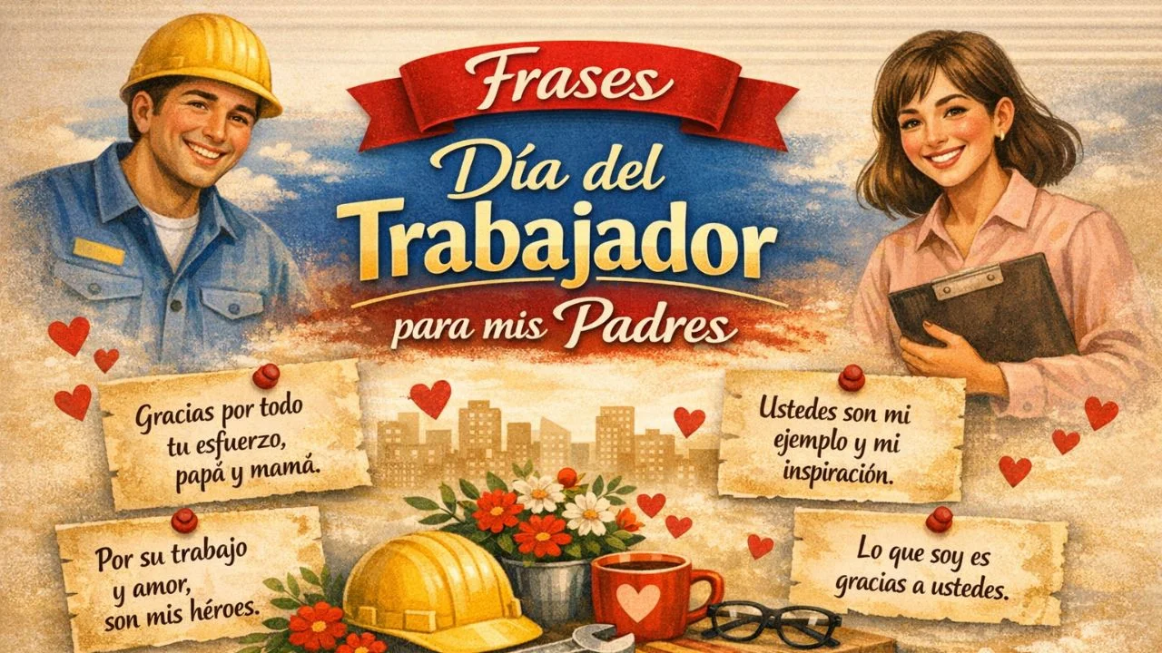 Imagen de Frases del Día del Trabajador para mis padres: mensajes para enviar