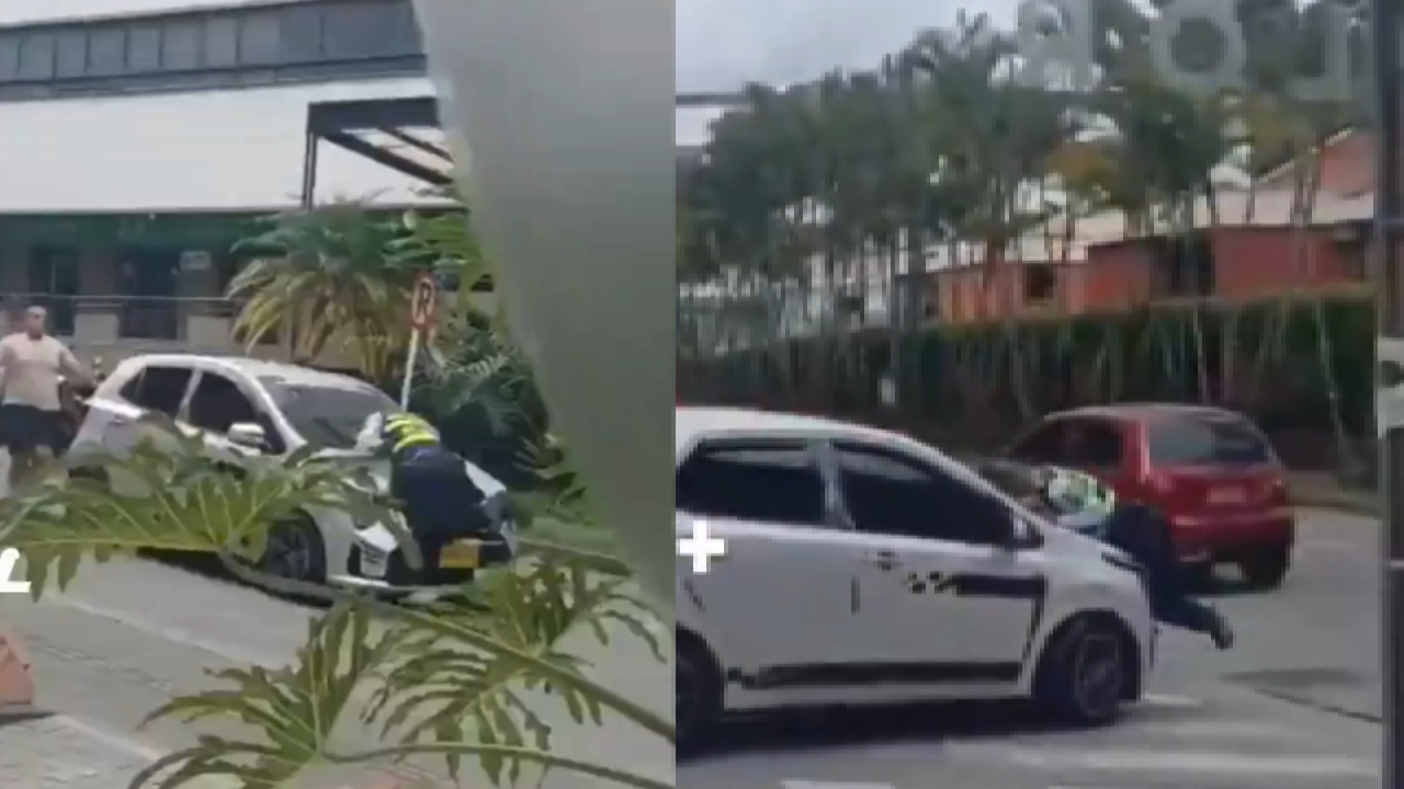 Imagen de Video: Agente de tránsito fue macheteado y arrastrado por conductor