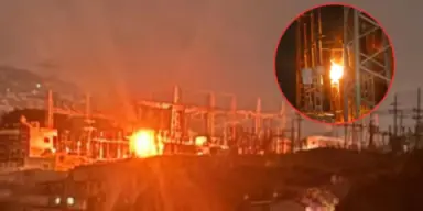 Imagen de Incendio en planta eléctrica de la ENEE deja sin luz varios sectores de la capital