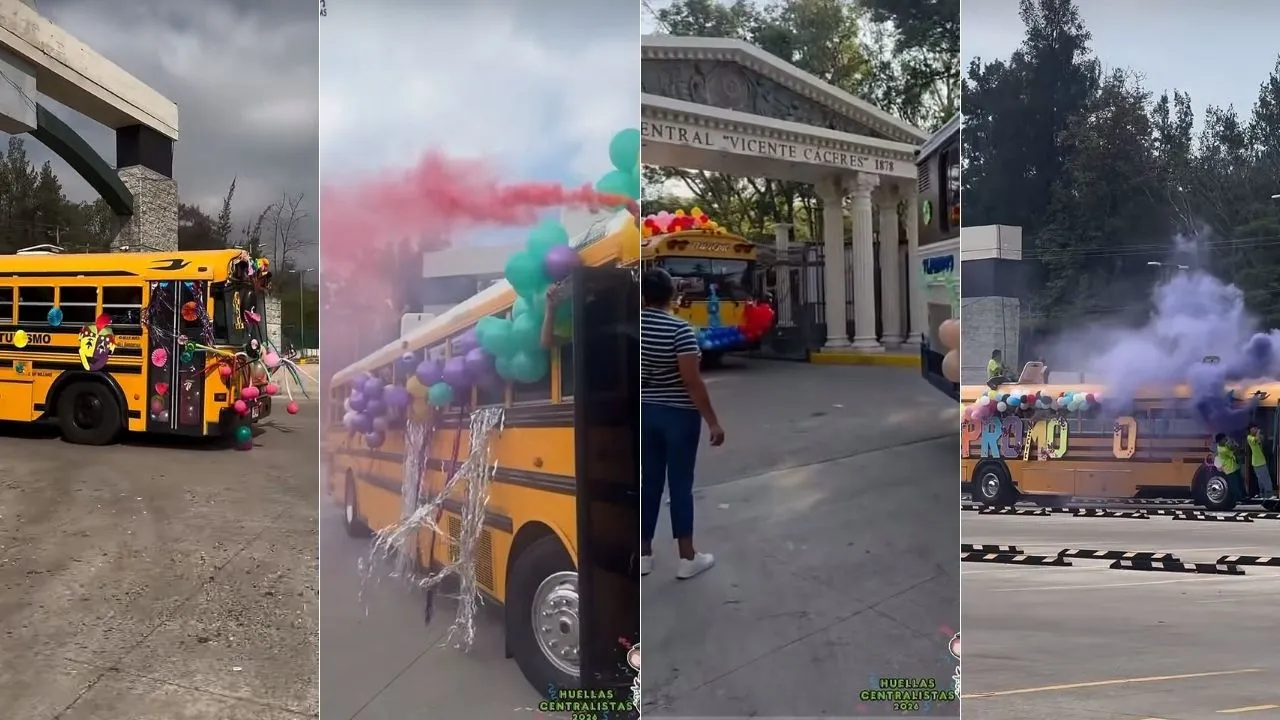 Estudiantes de último año del Central realizan caravana en Tegucigalpa Imagen de Estudiantes de último año del Central realizan caravana en Tegucigalpa