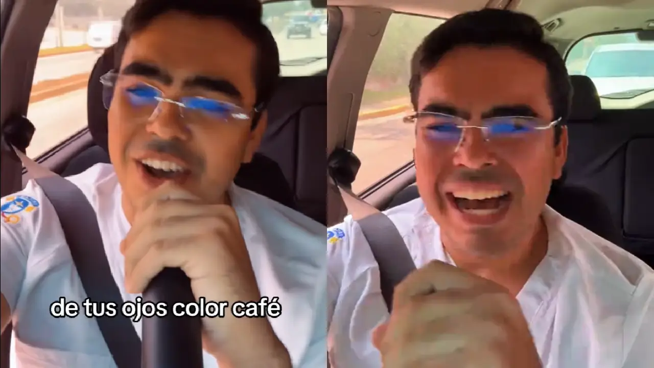 Imagen de Video: Hondureño convierte horas en tráfico en un 'karaoke sobre ruedas'