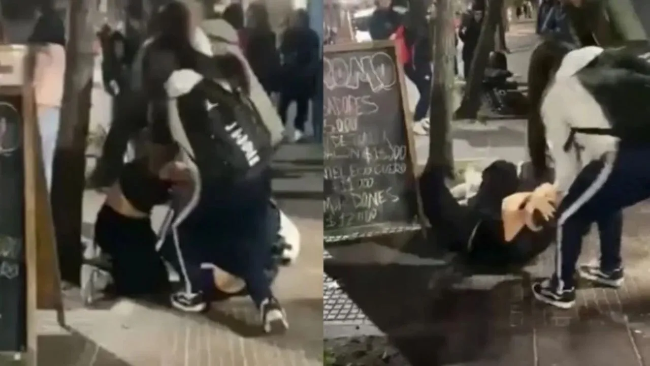 Imagen de Video: Niña es brutalmente golpeada por grupo de jóvenes a la salida de clases