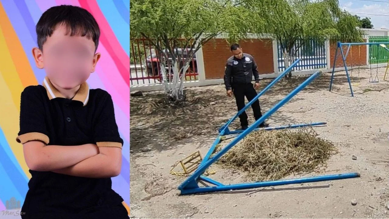 Niño de 6 años muere en kínder tras caer de columpio en mal estado Imagen de Niño de 6 años muere en kínder tras caer de columpio en mal estado