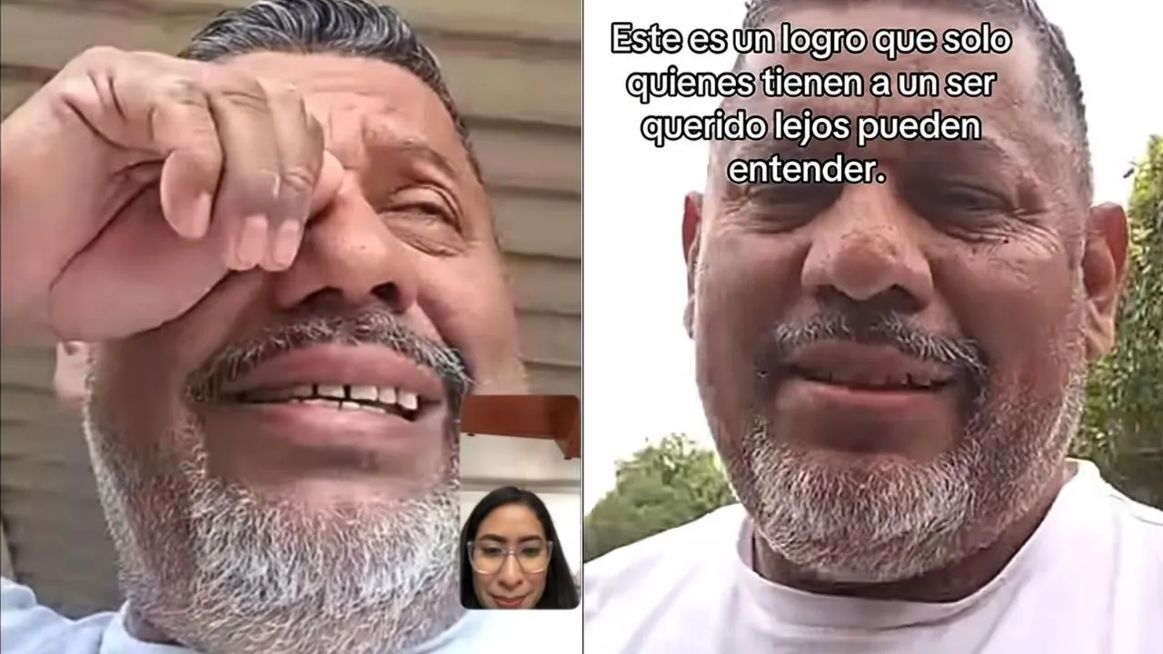 Imagen de Padre llora tras aprobación de visa de su hija; no se ven desde hace 20 años