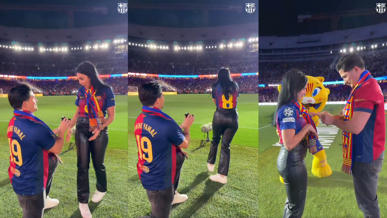 'El amor también ganó': aficionados del Barça se comprometen durante clásico Imagen de 'El amor también ganó': aficionados del Barça se comprometen durante clásico