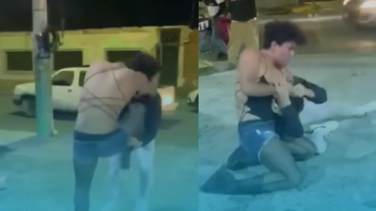 "No te dejés agarrar la cara": pelea en el parque central de Siguatepeque Imagen de "No te dejés agarrar la cara": pelea en el parque central de Siguatepeque