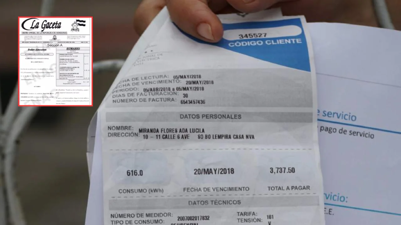 Imagen Principal de Nota: Publican en La Gaceta reducción del plazo para pagar energía eléctrica