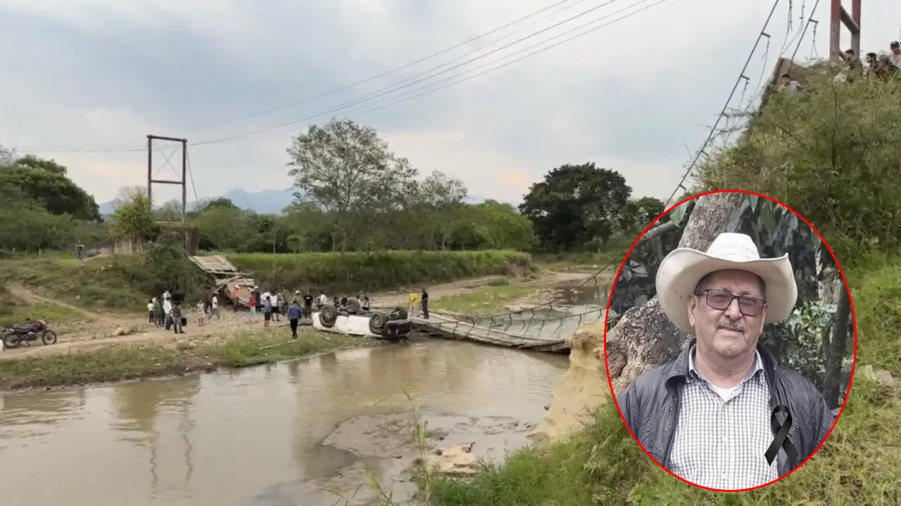 Imagen de Video: Al menos un muerto tras colapso de puente hamaca en Ocotepeque