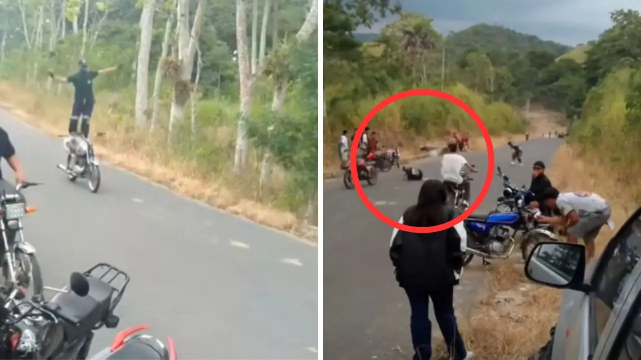 Imagen de "Sigan así": jóvenes motociclistas ponen en riesgo sus vidas en "piques"