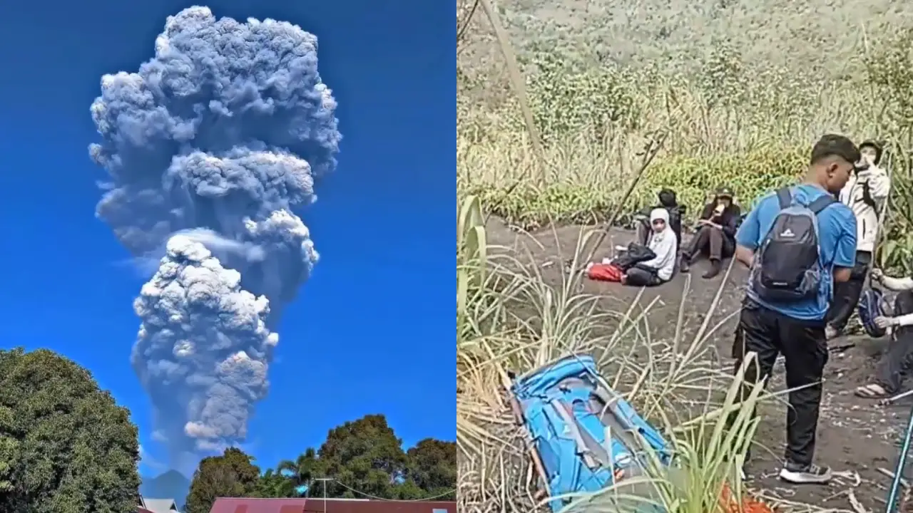 Imagen de Video: Turistas mueren por querer grabar la erupción de un volcán