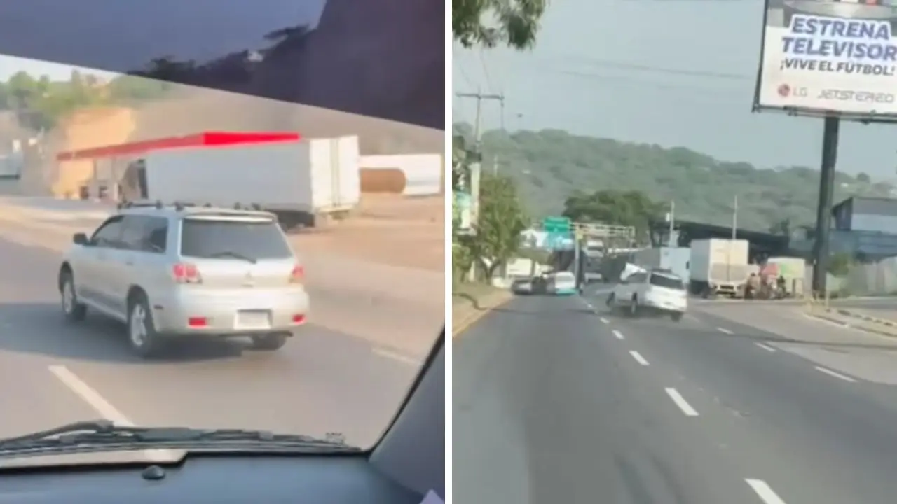 Imagen de Video: Conductora en supuesto estado de ebriedad provoca accidente en Tegucigalpa