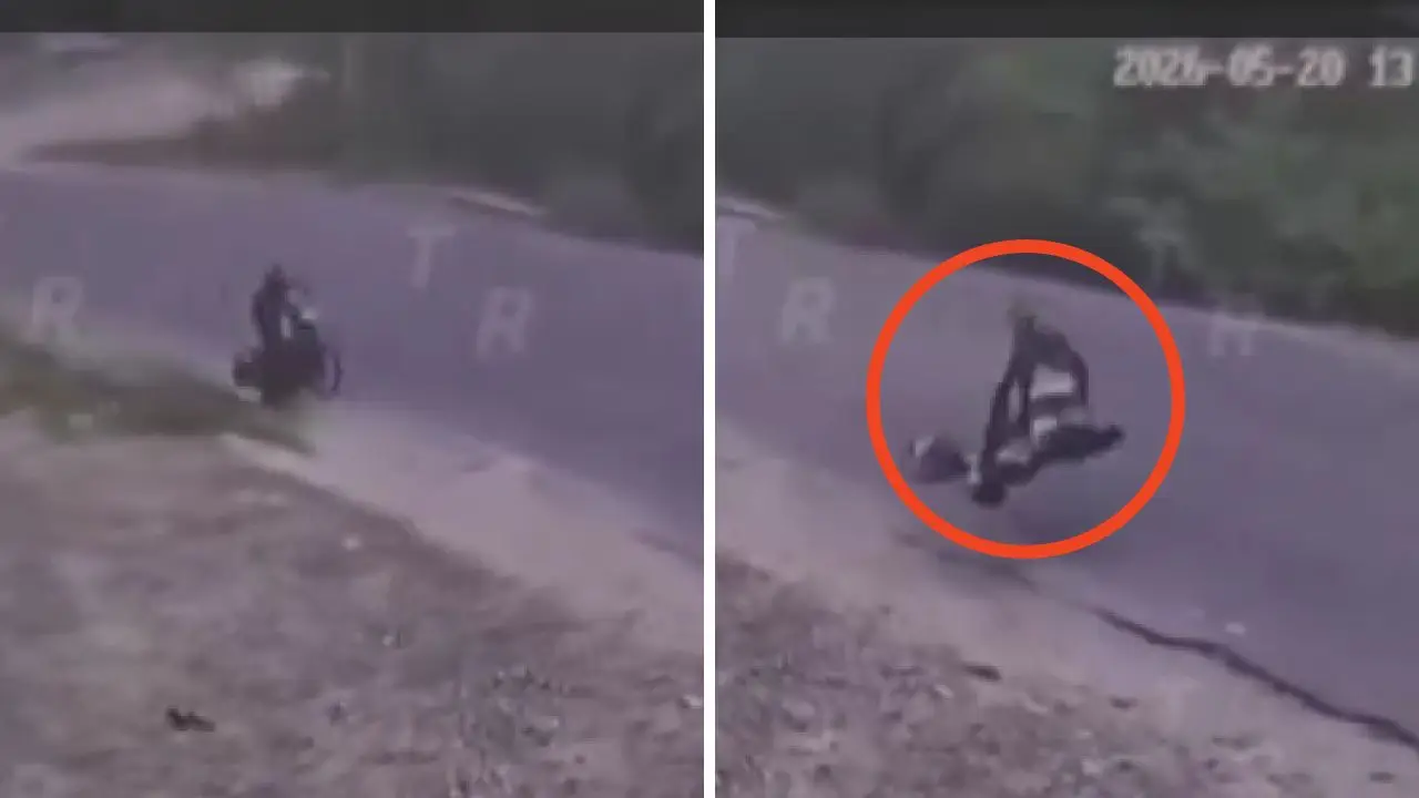 Video: Motociclista pierde la vida en Copán tras "salir volando" en accidente Imagen de Video: Motociclista pierde la vida en Copán tras "salir volando" en accidente