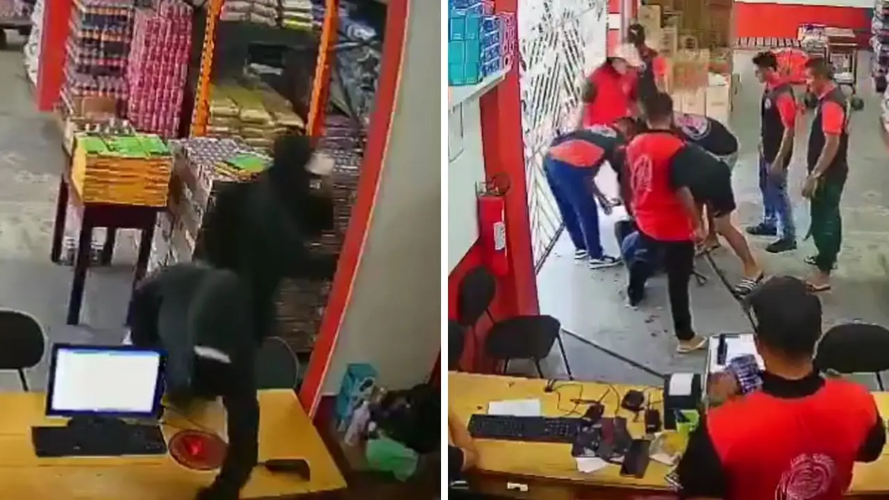 Imagen de VIDEO: Quiso robar una tienda y casi termina sin brazo al ser macheteado