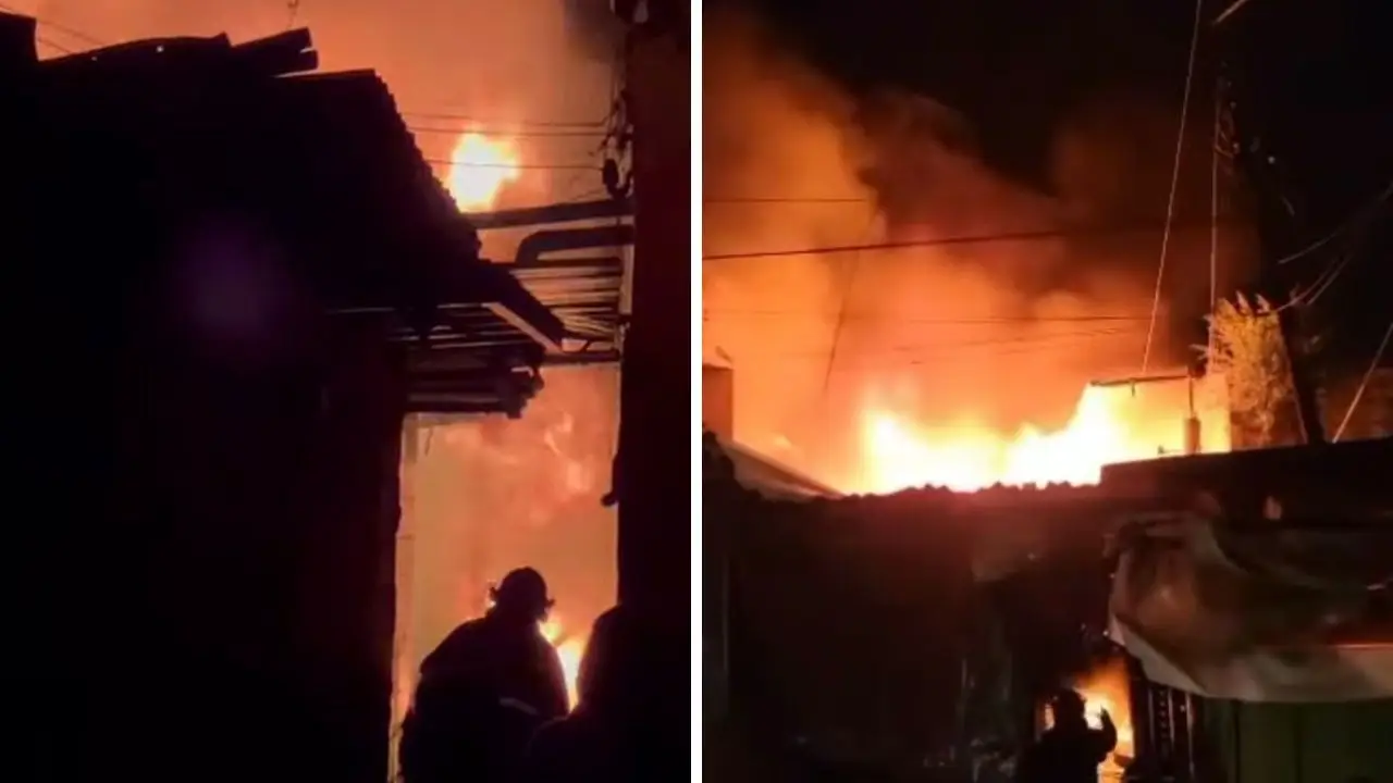 Imagen de Voraz incendio en mercado Galindo de Comayagüela consume varios locales comerciales