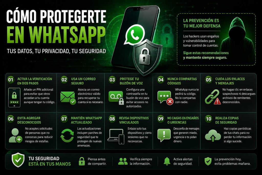protección WhatsApp
