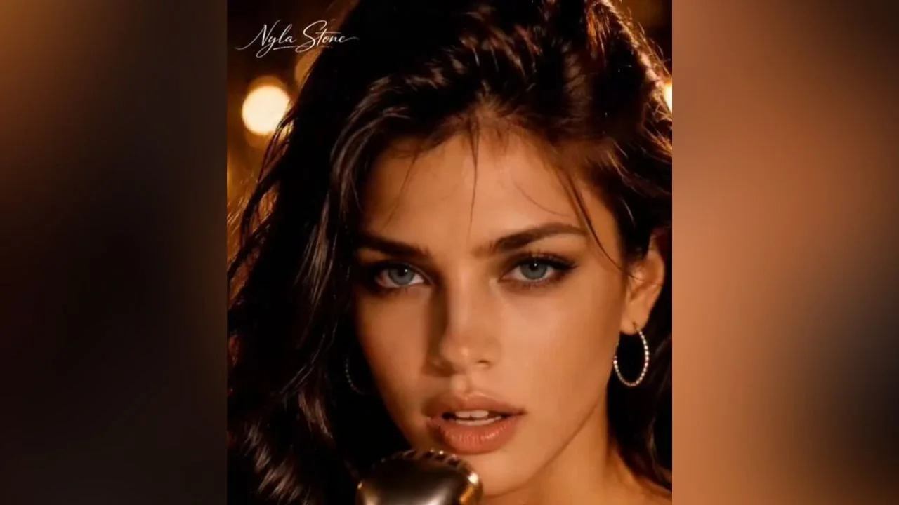 Imagen de la cantante hecha con IA, Nyla Stone.