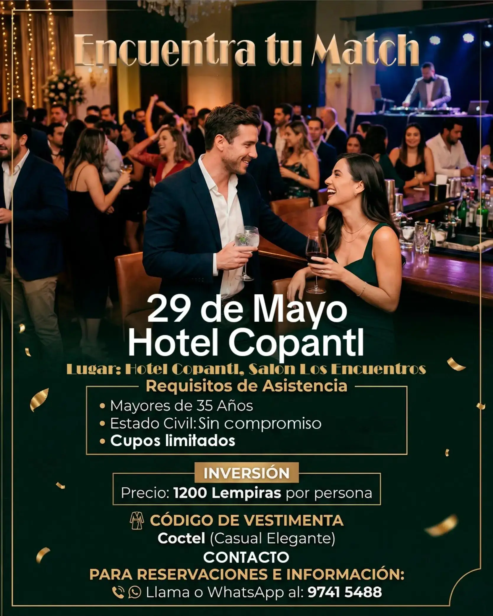 detalles del evento que busca acabar con la soltería de los sampedranos 