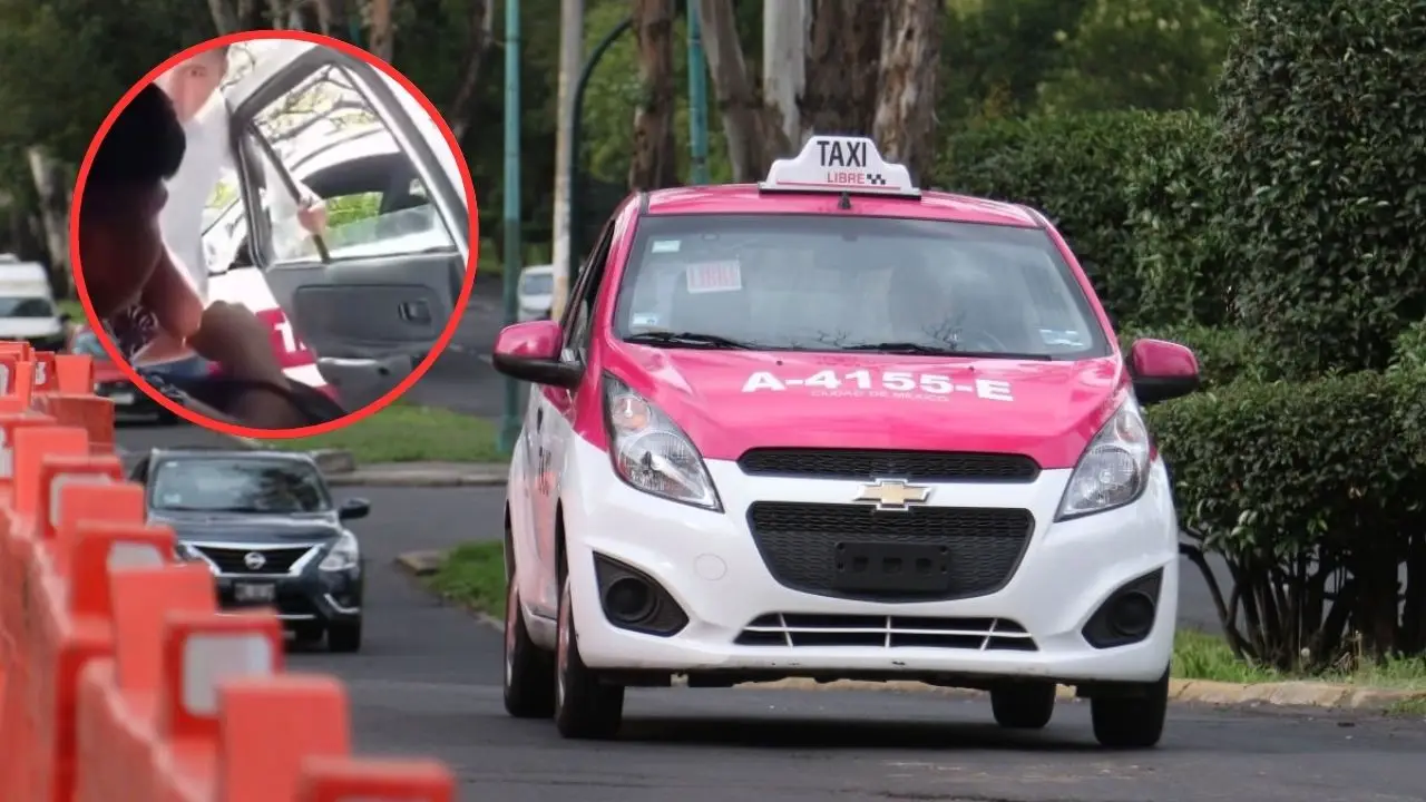 taxista golpea a joven