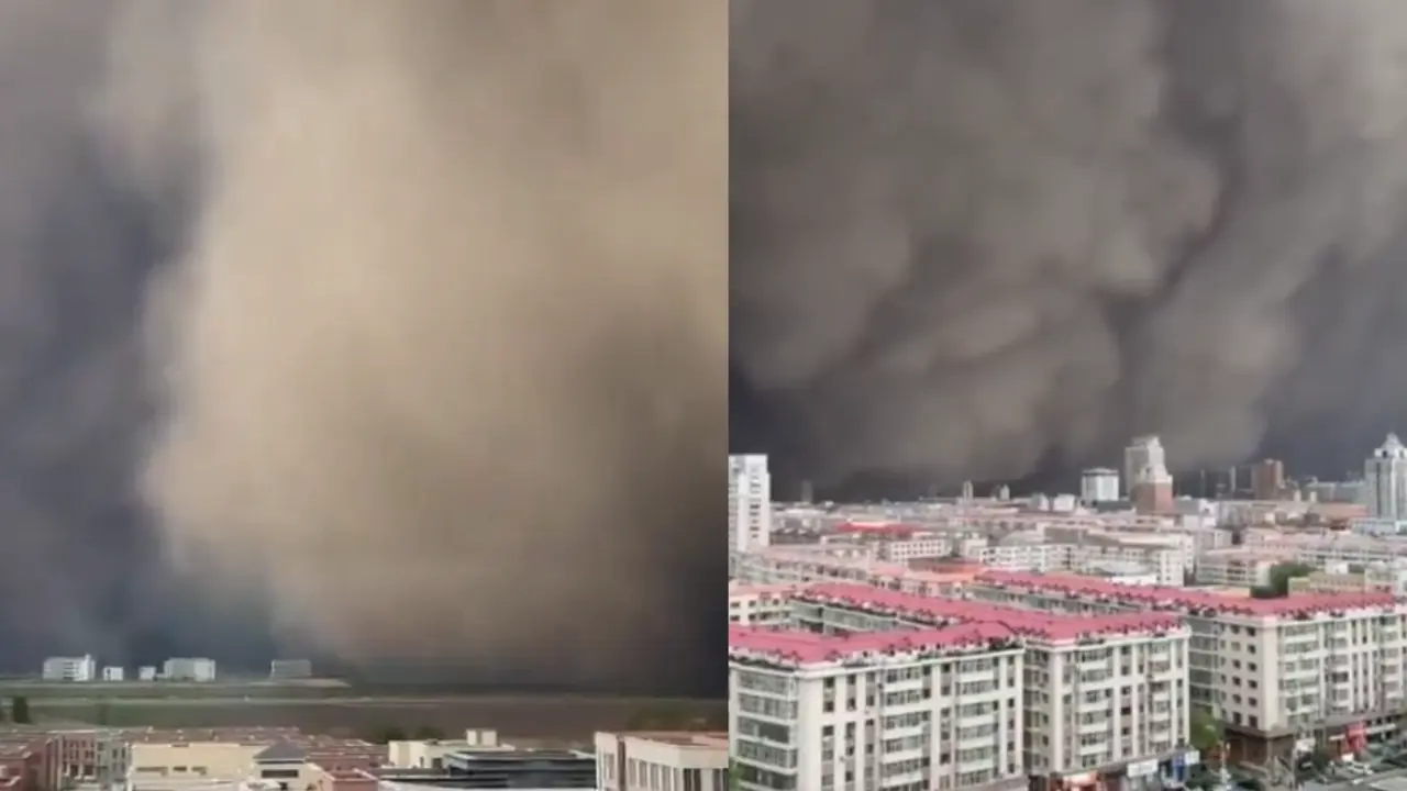 Tormenta de arena en China