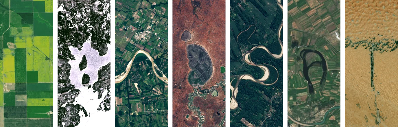 Ejemplo de fotografía creada en la plataforma "Tu nombre en Landsat" de la NASA.