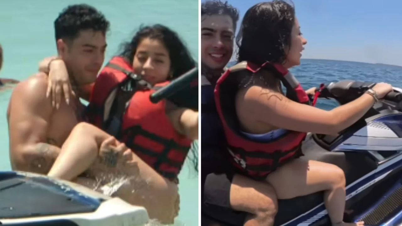 Video de Katy y Naim en la playa