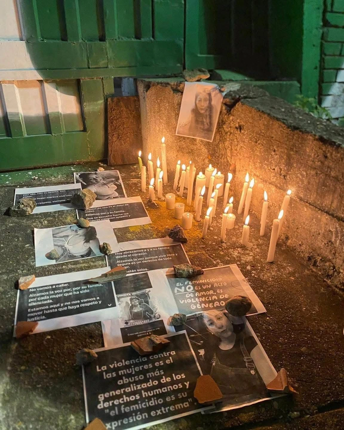 Mujeres exigiendo justicia para Wendy Yohana.