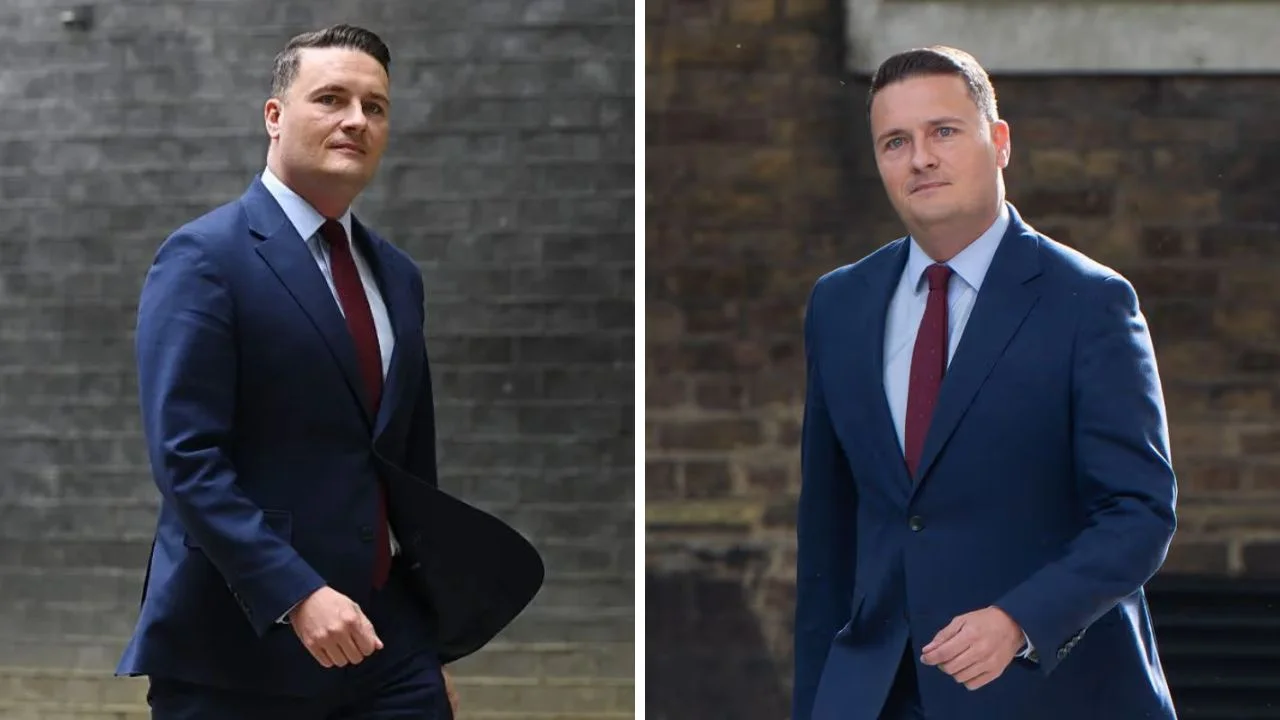 Collage de fotos de Wes Streeting