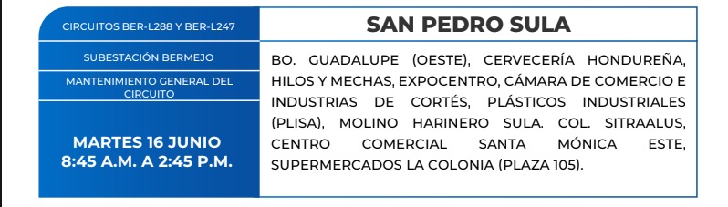 Cortes de energía eléctrica