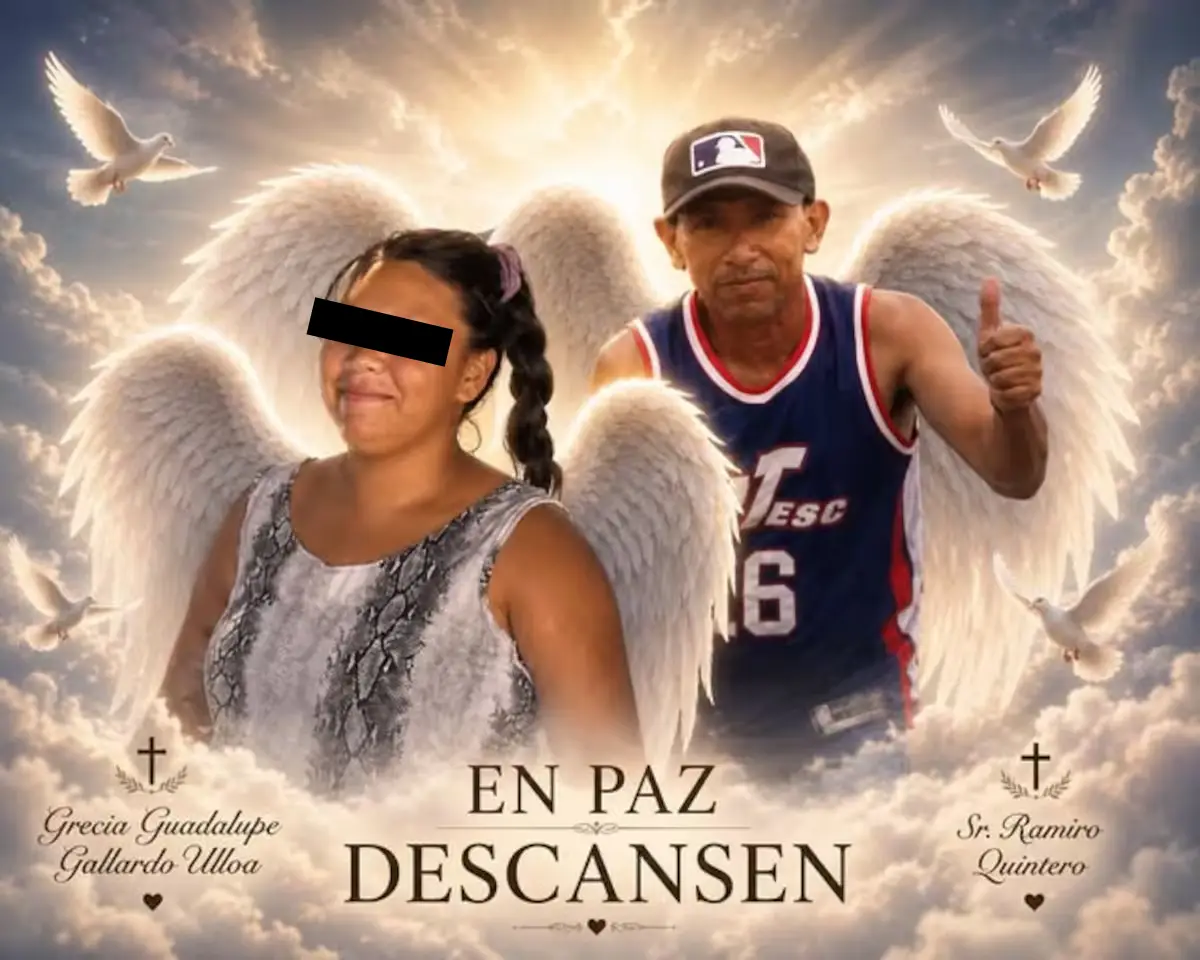 Ramiro Quintero Ortega, y su sobrina, Grecia Guadalupe Gallardo Ulloa, víctimas de ataque armado en Sinaloa, México