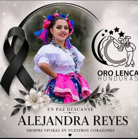Foto de la joven Alejandra Reyes, integrante de Oro Lenca