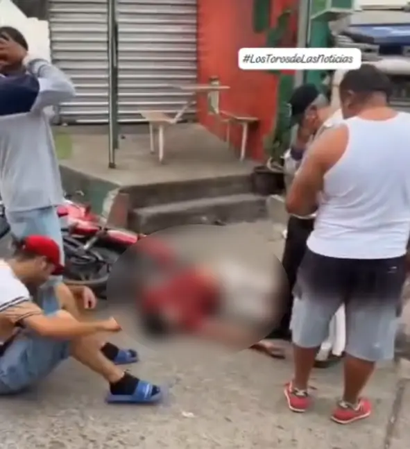 Foto del accidente en Bella Vista donde murió el joven motociclista 