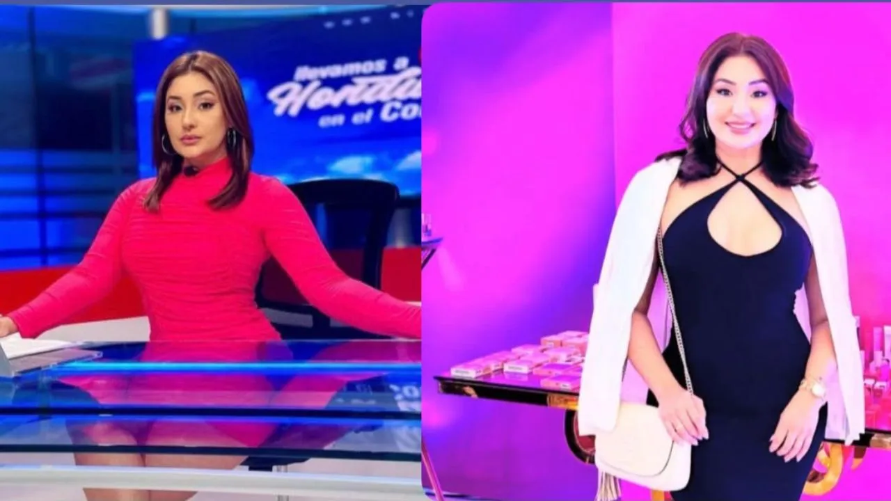 Rina Leal antes siendo presentadora y después siendo creadora de contenido.